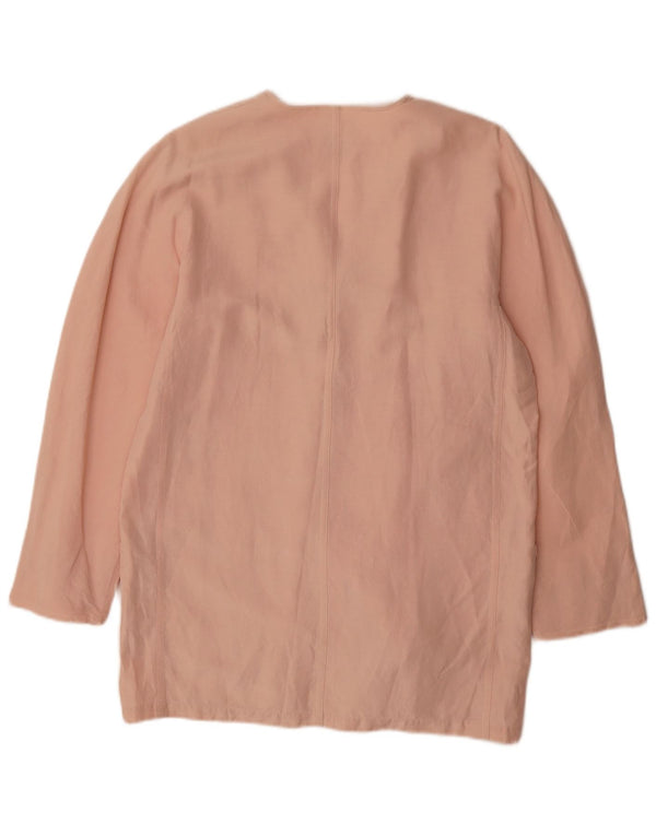 Max Mara Mens 3 Button Blazer Jacket UK 12 Medium Pink Linen