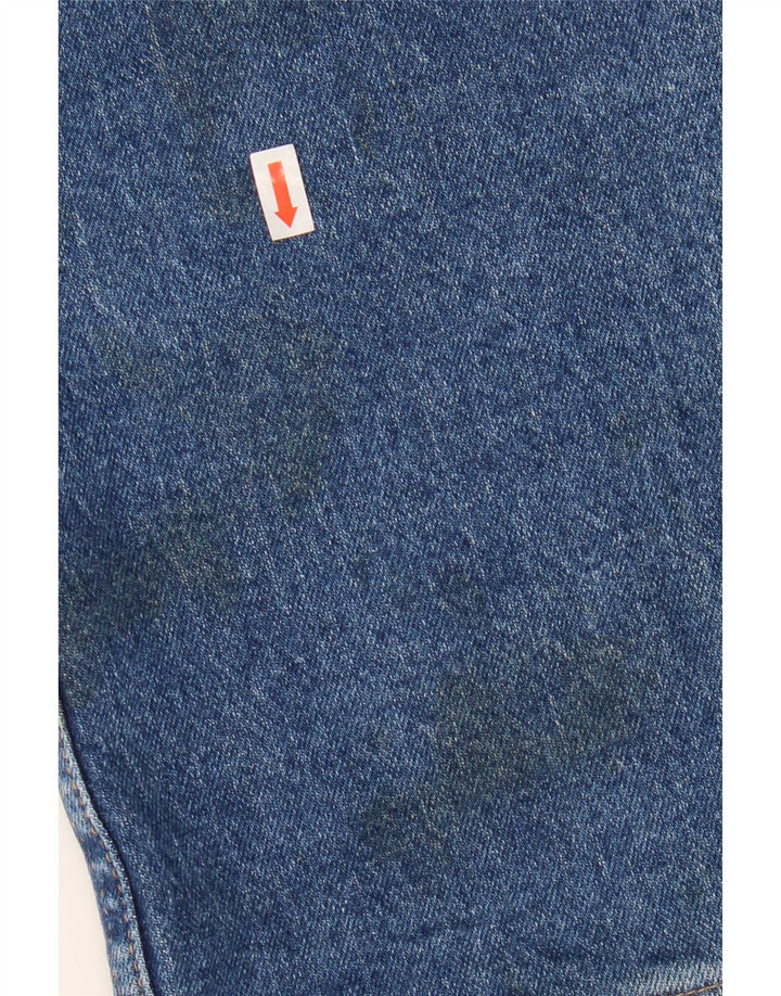 Wrangler Mens Regular Fit Straight Jeans W36 L32 Blue Cotton