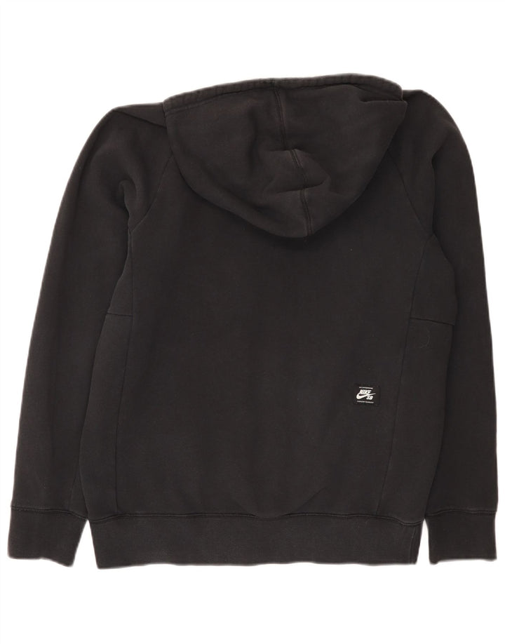 Nike Mens Graphic Hoodie Jumper Small Black Cotton