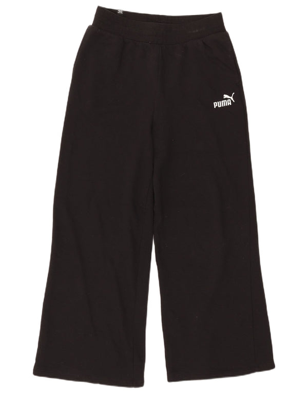 Puma Womens Tracksuit Trousers UK 14 Medium  Black Cotton