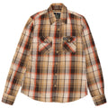 SUPERDRY Mens Flannel Shirt Large Brown Check Cotton