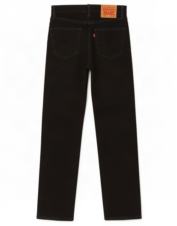 Levi's Mens 505 Straight Jeans W30 L32 Black Cotton