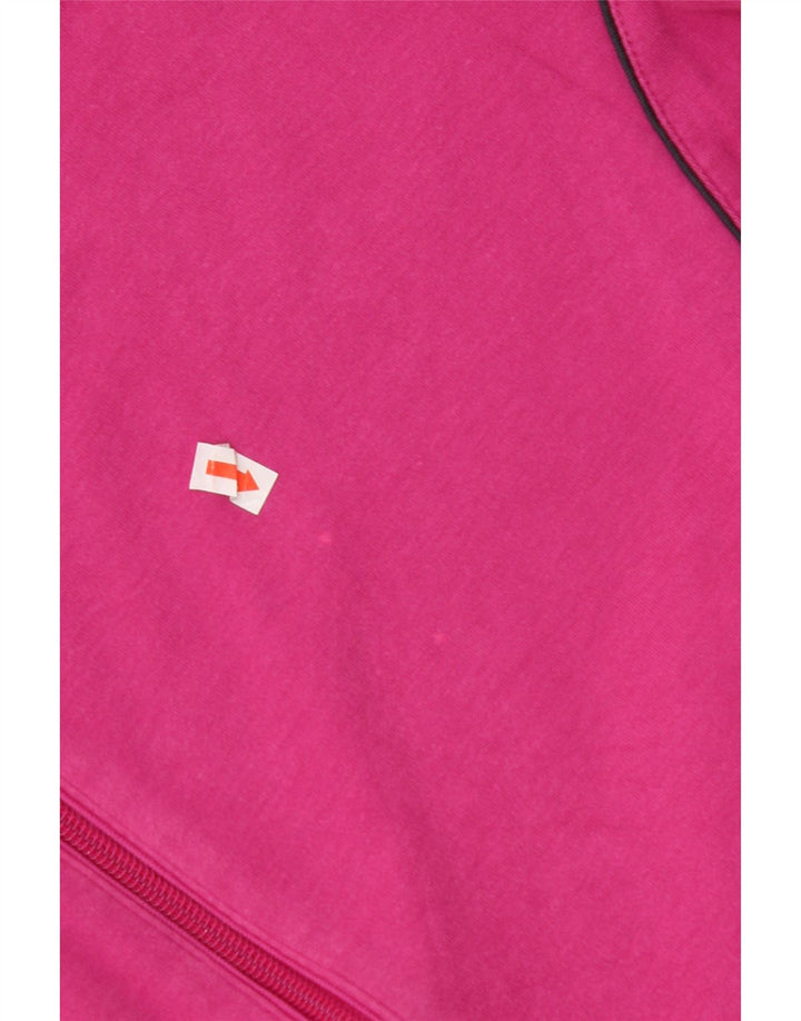 CHAMPION Womens Tracksuit Top Jacket UK 16 Large Pink Cotton