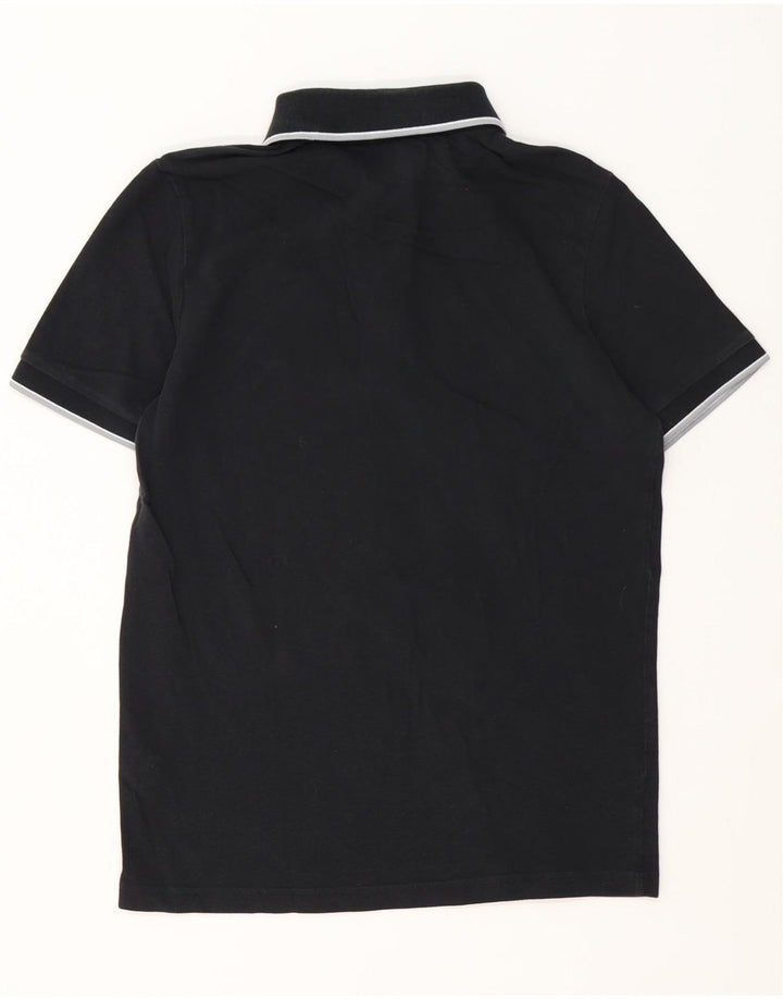 Kappa Mens Polo Shirt Medium Black Cotton