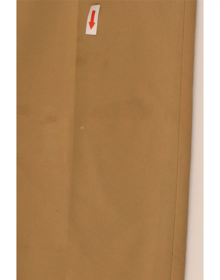 Zara Womens Straight Suit Trousers EU 40 Medium W30 L35 Beige Polyester