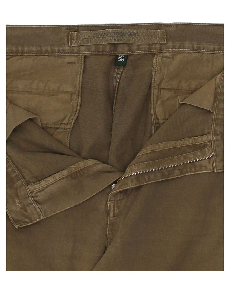 VINTAGE Mens Tapered Cargo Trousers IT 56 3XL W36 L32  Brown Cotton | Vintage Vintage | Thrift | Second-Hand Vintage | Used Clothing | Messina Hembry 