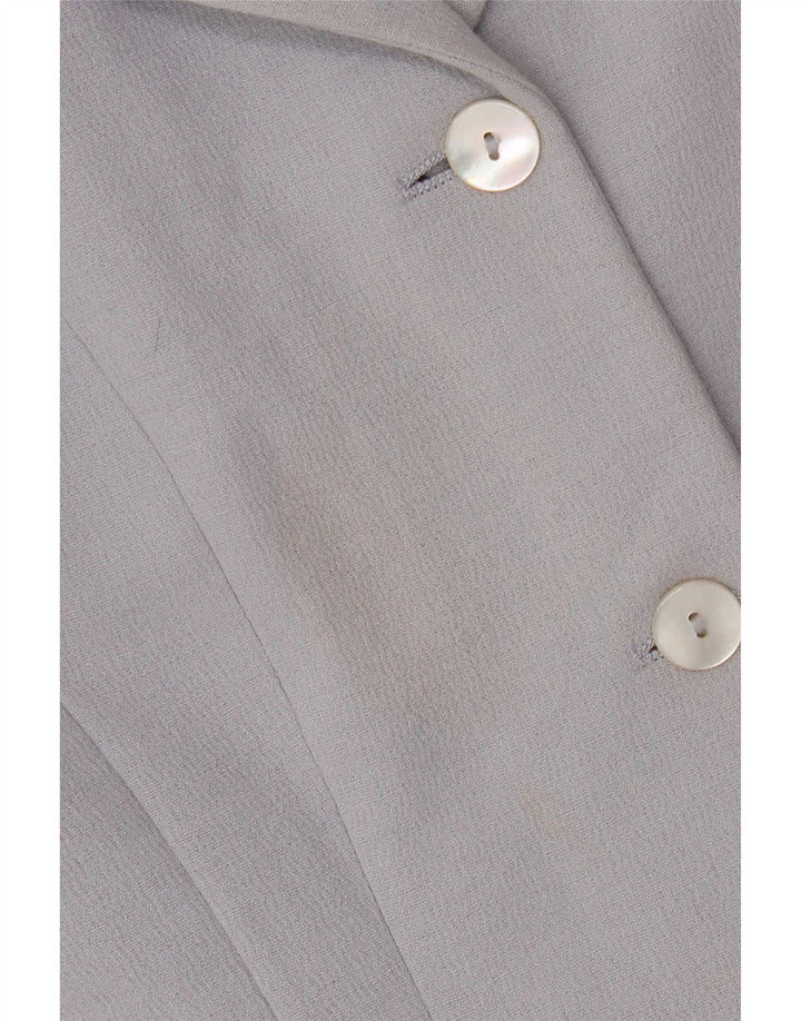 Max & Co. Womens 3 Button Blazer Jacket UK 12 Medium Blue Viscose
