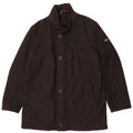 Pierre Cardin Mens Pea Coat EU 52 XL Grey Wool