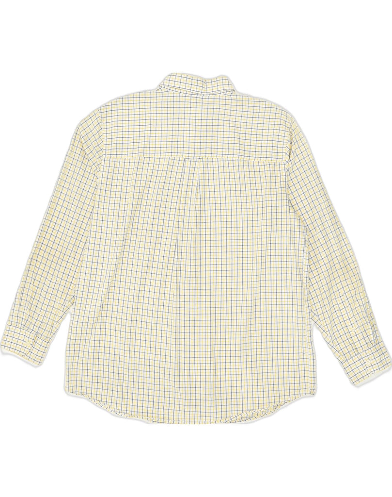 CHAPS Mens Shirt XL Yellow Check Cotton | Vintage Chaps | Thrift | Second-Hand Chaps | Used Clothing | Messina Hembry 