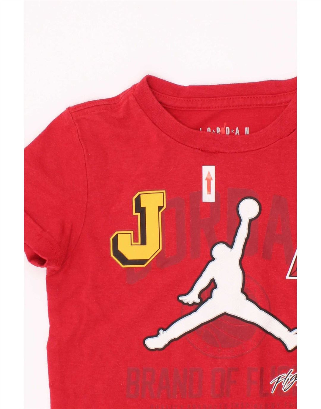Jordan Boys Graphic T-Shirt Top 2-3 Years Red Cotton
