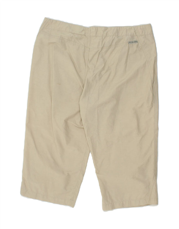 COLUMBIA Womens Bermuda Shorts Large W34 Beige Cotton Vintage Columbia and Second-Hand Columbia from Messina Hembry 
