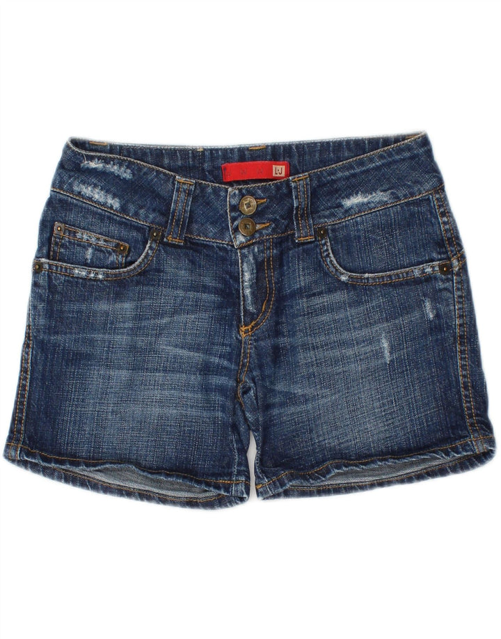LIU JO Womens Denim Shorts W27 Small  Navy Blue Cotton Vintage Liu Jo and Second-Hand Liu Jo from Messina Hembry 