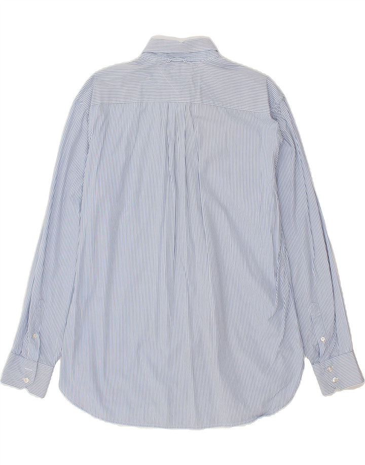 TOMMY HILFIGER Mens Shirt Large Blue Pinstripe Cotton Vintage Tommy Hilfiger and Second-Hand Tommy Hilfiger from Messina Hembry 