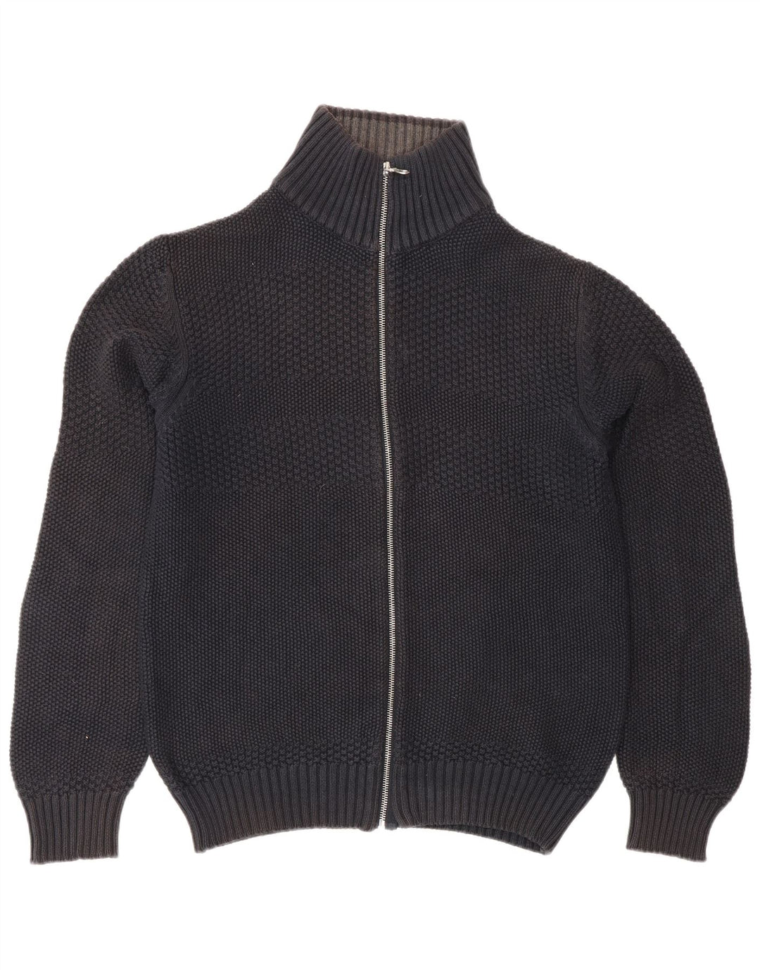 Jack & Jones Mens Cardigan Sweater Large Black Cotton