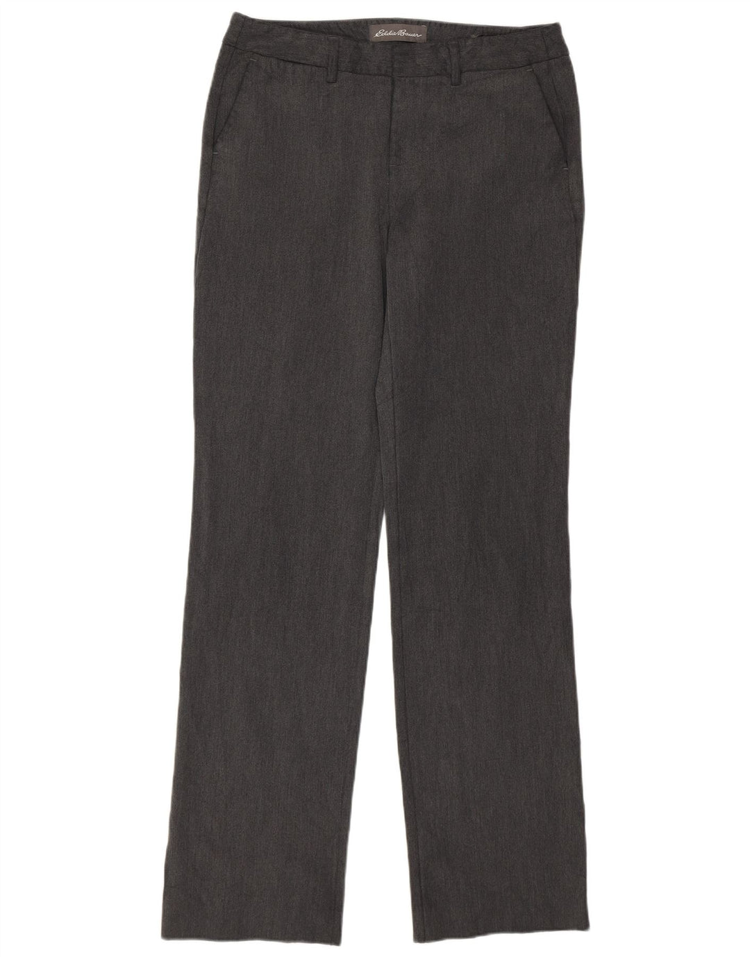 Eddie Bauer Womens Straight Chino Trousers US 4 Small W29 L32 Grey