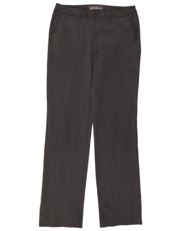 Eddie Bauer Womens Straight Chino Trousers US 4 Small W29 L32 Grey
