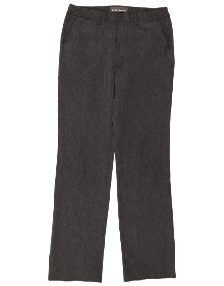 Eddie Bauer Womens Straight Chino Trousers US 4 Small W29 L32 Grey