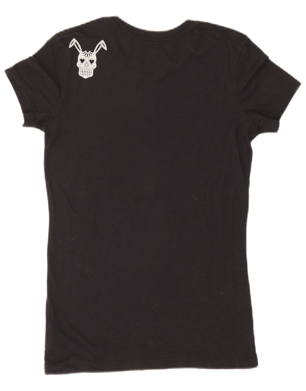 Vans Womens Graphic T-Shirt Top UK 12 Medium Black Cotton