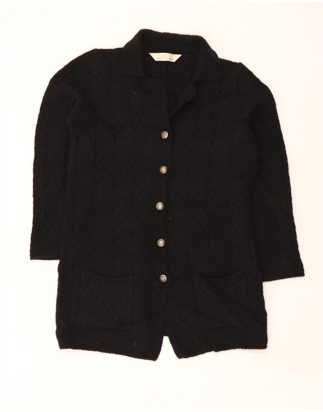 Marks & Spencer Womens St. Michael Cardigan Sweater UK 16 Large Black