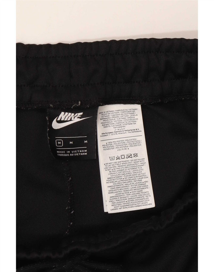 Nike Womens Graphic Sport Shorts UK 12 Medium Black Colourblock Polyester