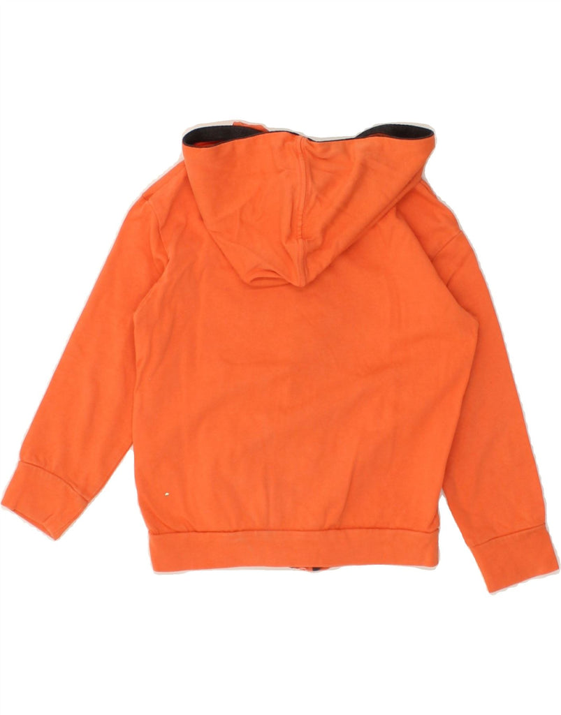 DIADORA Boys Graphic Zip Hoodie Sweater 4-5 Years XS Orange Cotton | Vintage Diadora | Thrift | Second-Hand Diadora | Used Clothing | Messina Hembry 