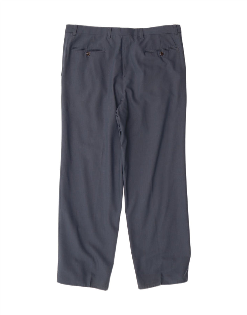 VALENTINO Mens 2 Button 2 Piece Suit IT 48 Medium W36 L28 Blue Virgin Wool Vintage Valentino and Second-Hand Valentino from Messina Hembry 