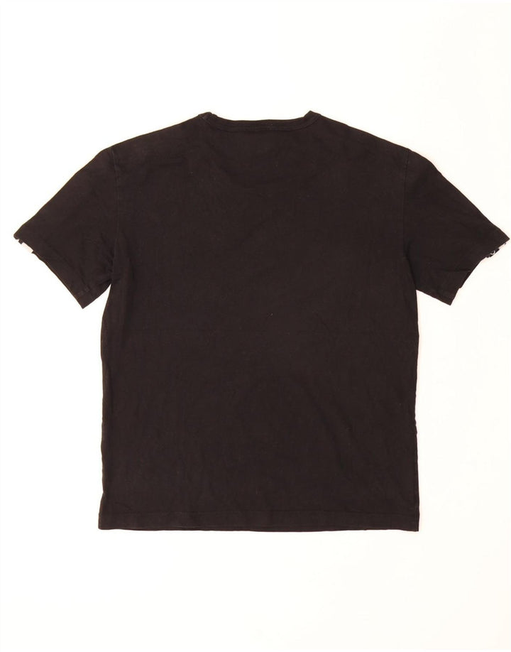 CHAMPION Mens Graphic T-Shirt Top Small Black