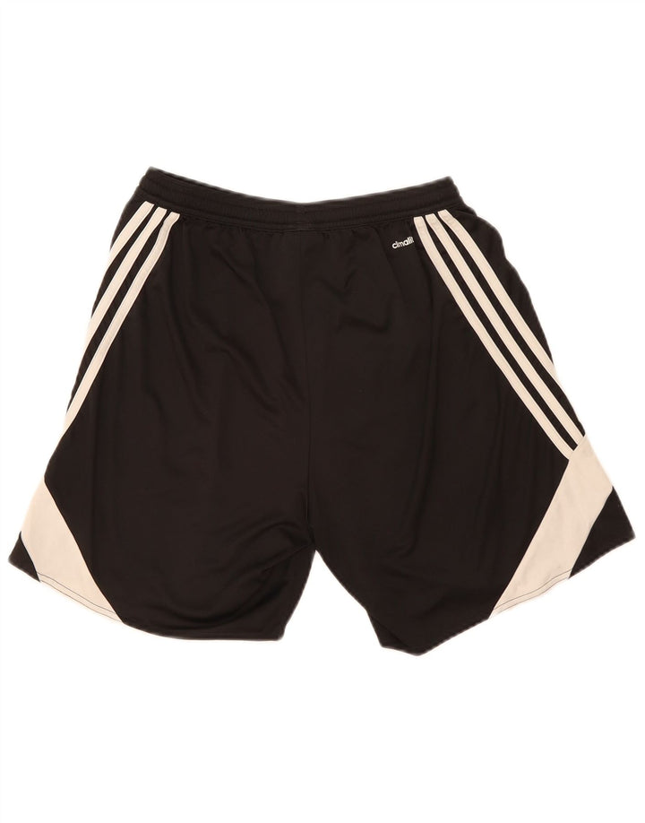 Adidas Mens Climalite Sport Shorts Medium  Black Colourblock Polyester