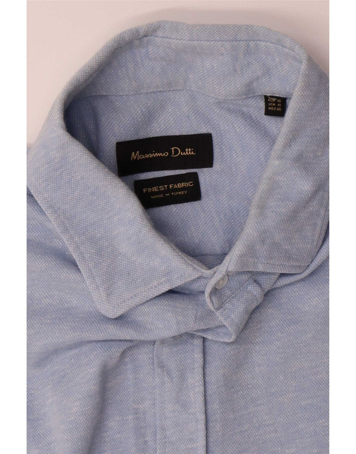 Massimo Dutti Mens Shirt XL Blue