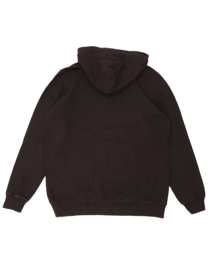 Dondup Mens Graphic Hoodie Jumper Medium Black Cotton