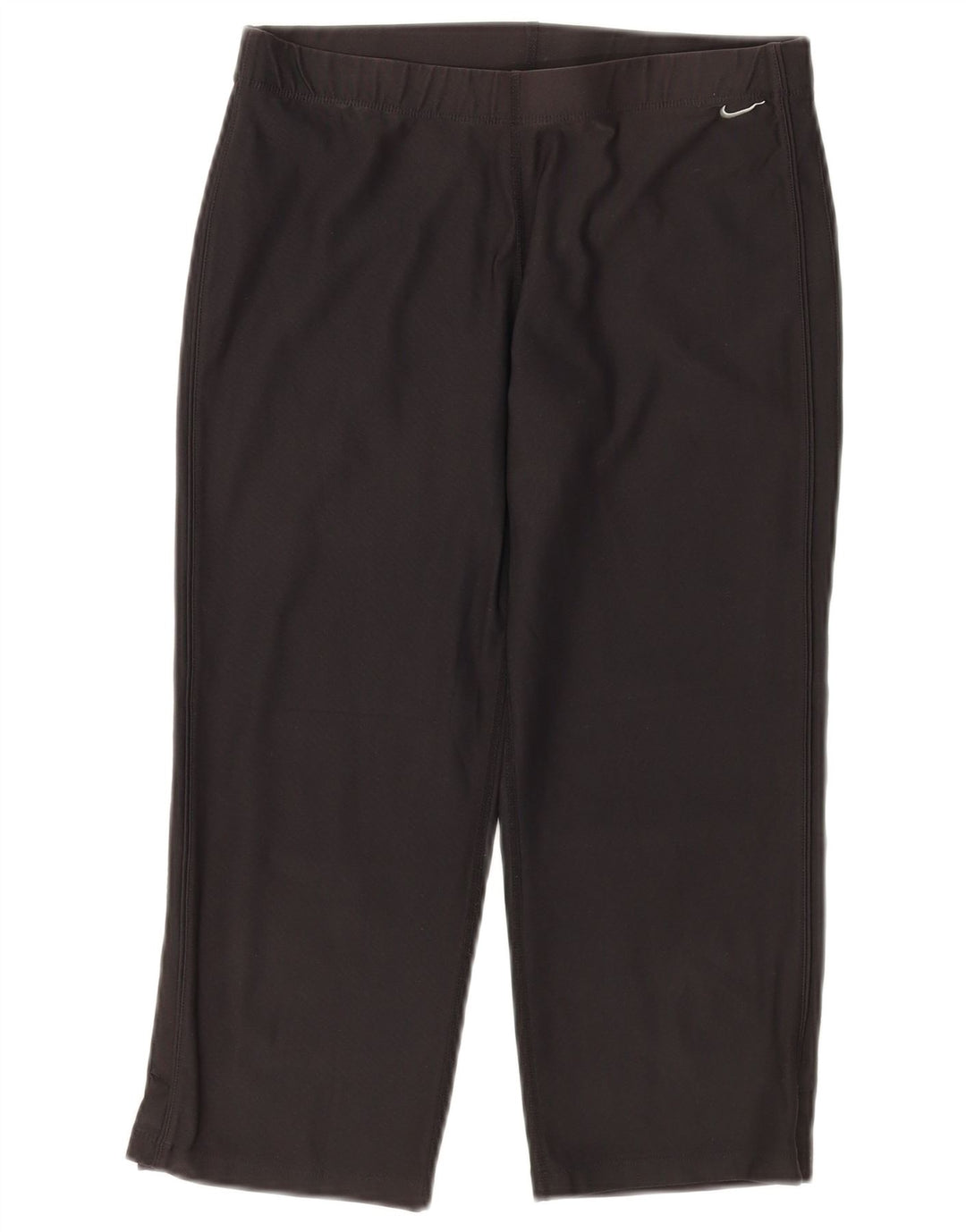 NIKE Womens Dri Fit Capri Tracksuit Trousers UK 10/12 Medium  Black