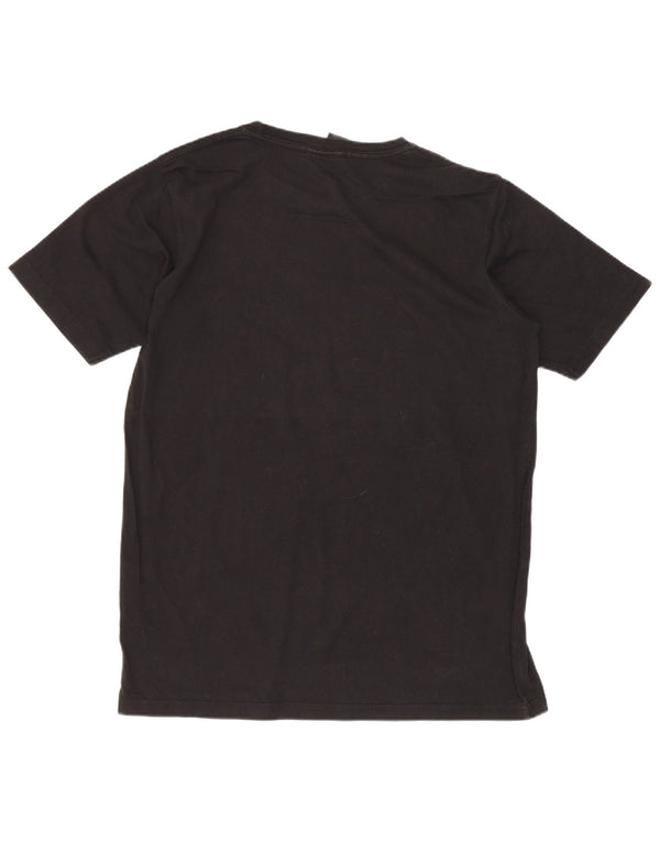 Quiksilver Boys Graphic T-Shirt Top 15-16 Years Black Cotton
