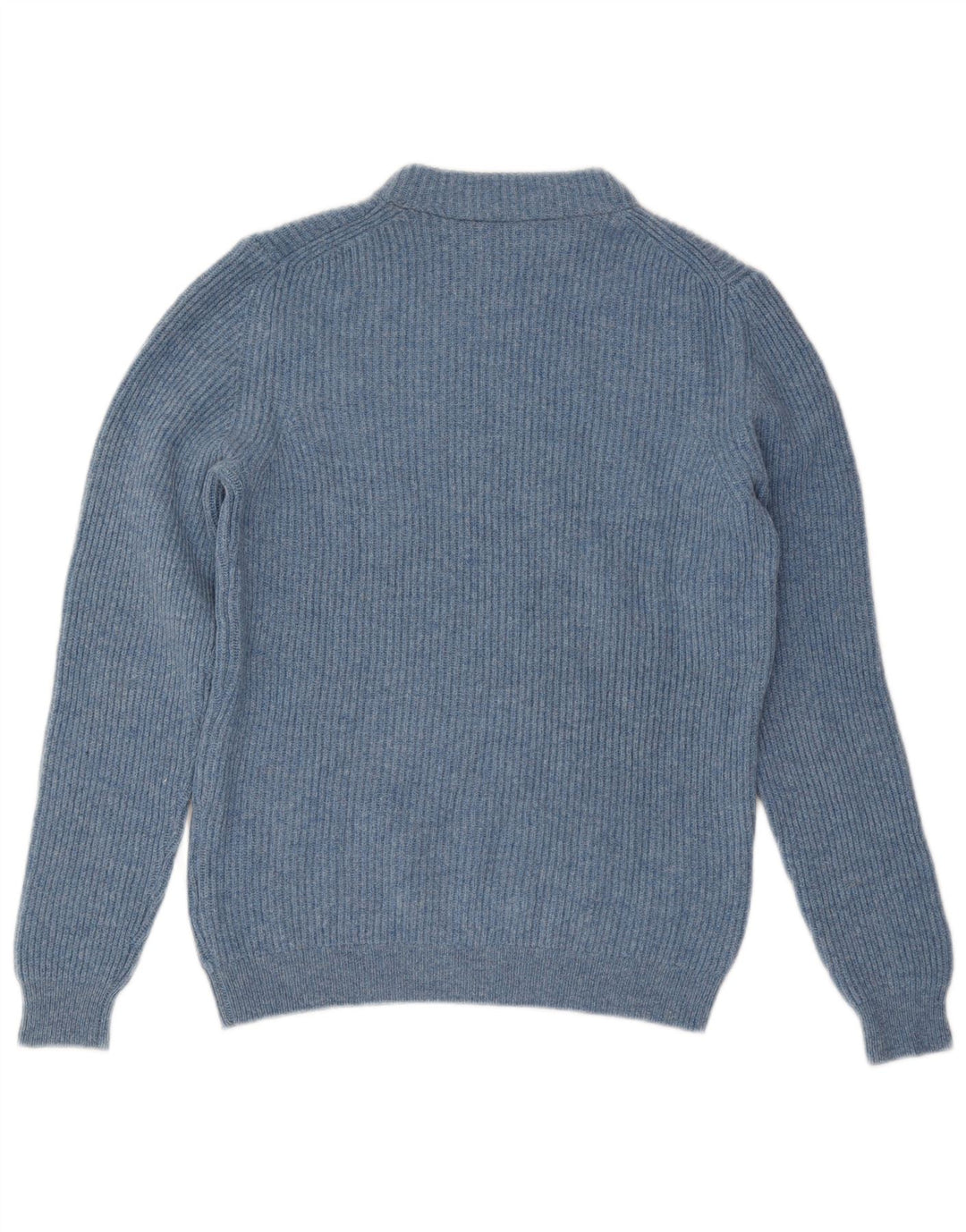 Massimo Dutti Mens Turtle Neck Jumper Sweater Medium Blue Wool