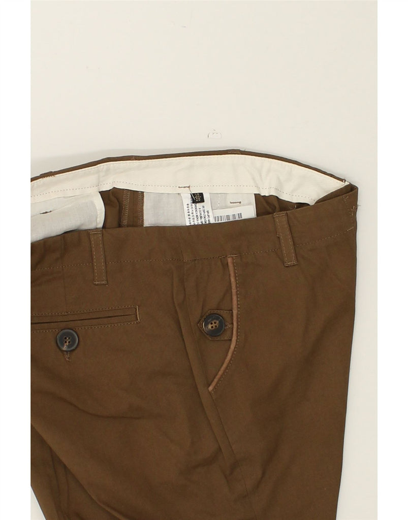 MASSIMO DUTTI Womens Slim Chino Trousers EU 38 Small W28 L28 Brown Cotton | Vintage Massimo Dutti | Thrift | Second-Hand Massimo Dutti | Used Clothing | Messina Hembry 