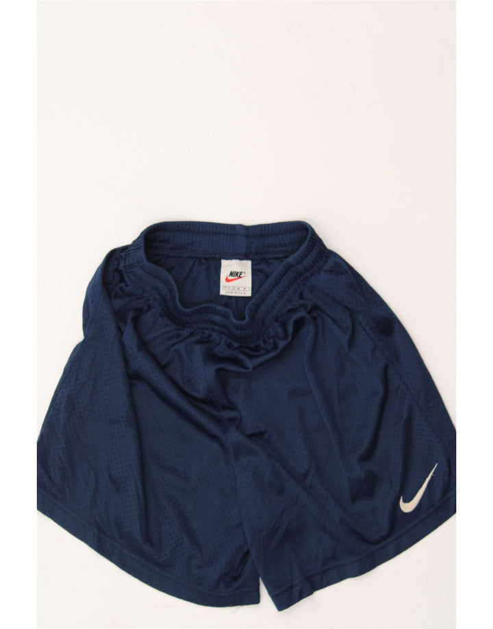 NIKE Boys Sport Shorts 10-11 Years Medium Navy Blue Polyester Vintage Nike and Second-Hand Nike from Messina Hembry 
