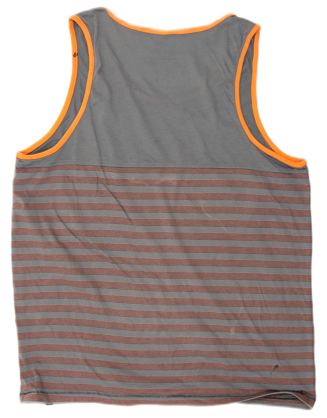 Hurley Mens Premium Fit Vest Top Large Grey Striped Cotton