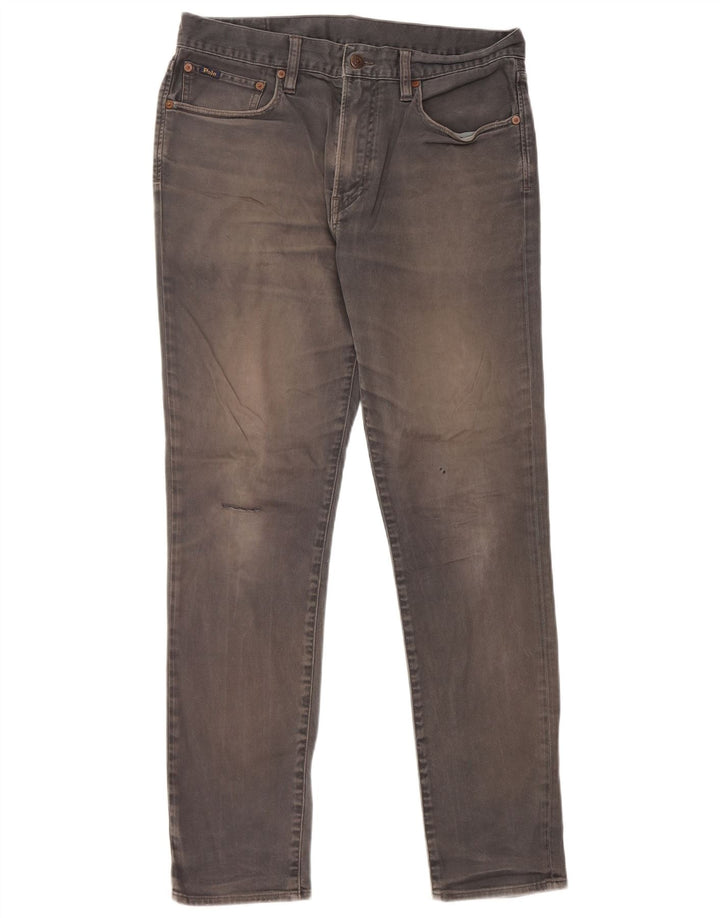Ralph Lauren Mens Slim Jeans W32 L32 Grey Cotton