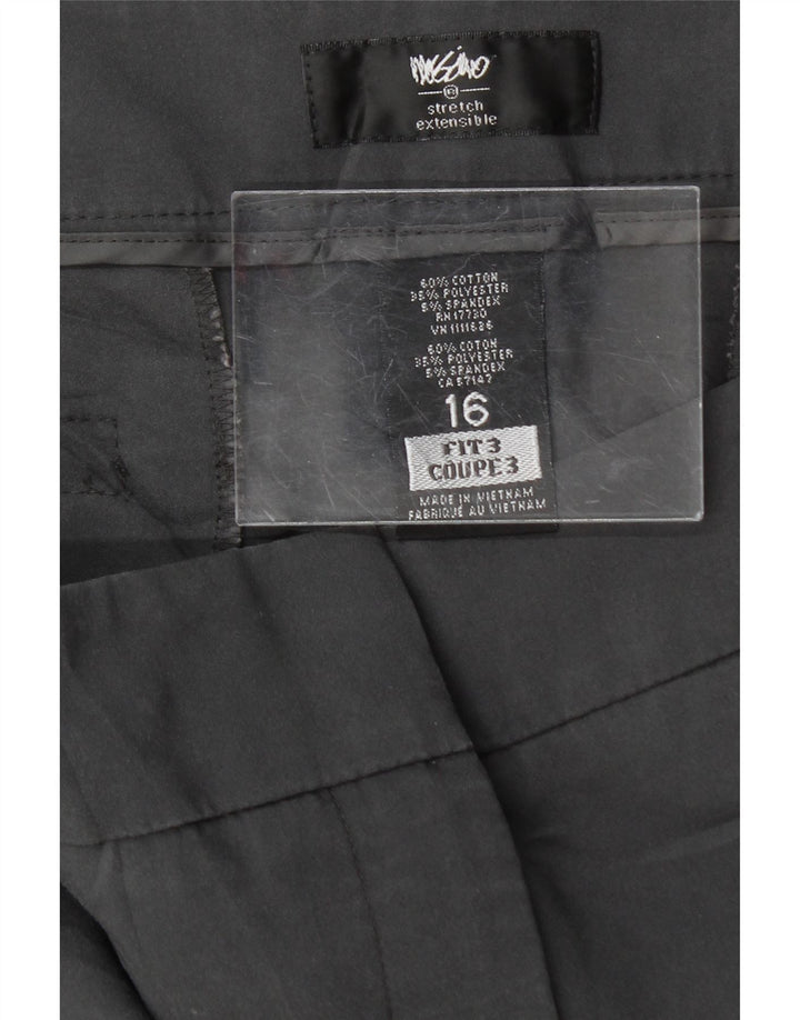 MOSSIMO Womens Straight Capri Trousers US 16 2XL W40 L20 Grey Cotton Vintage Mossimo and Second-Hand Mossimo from Messina Hembry 