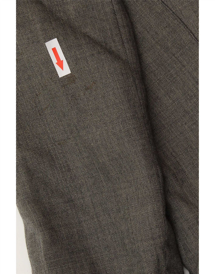 Vintage Womens Double Breasted Blazer Jacket IT 44 Medium Grey Wool
