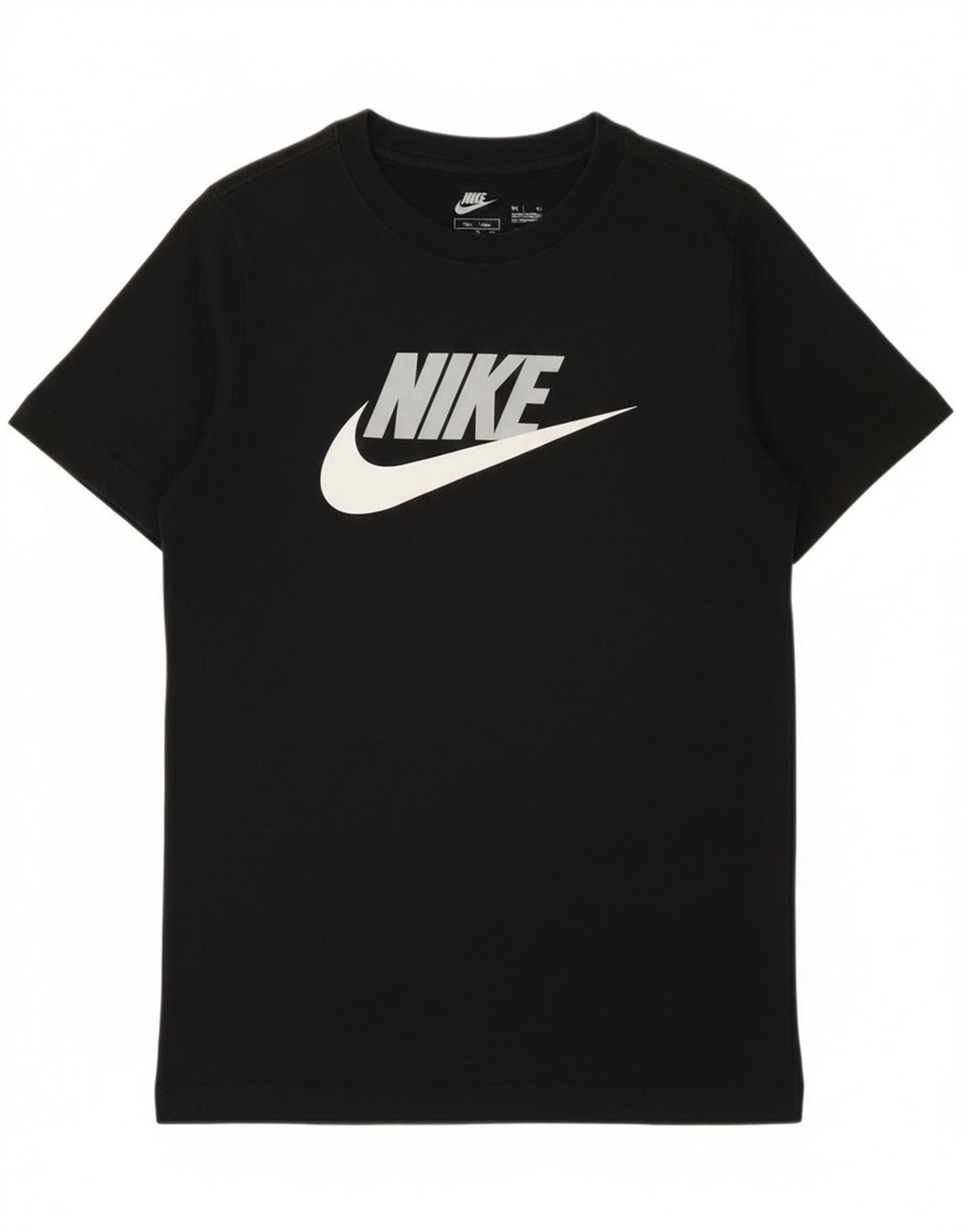 Nike Boys Graphic T-Shirt Top 10-11 Years Medium Black Cotton