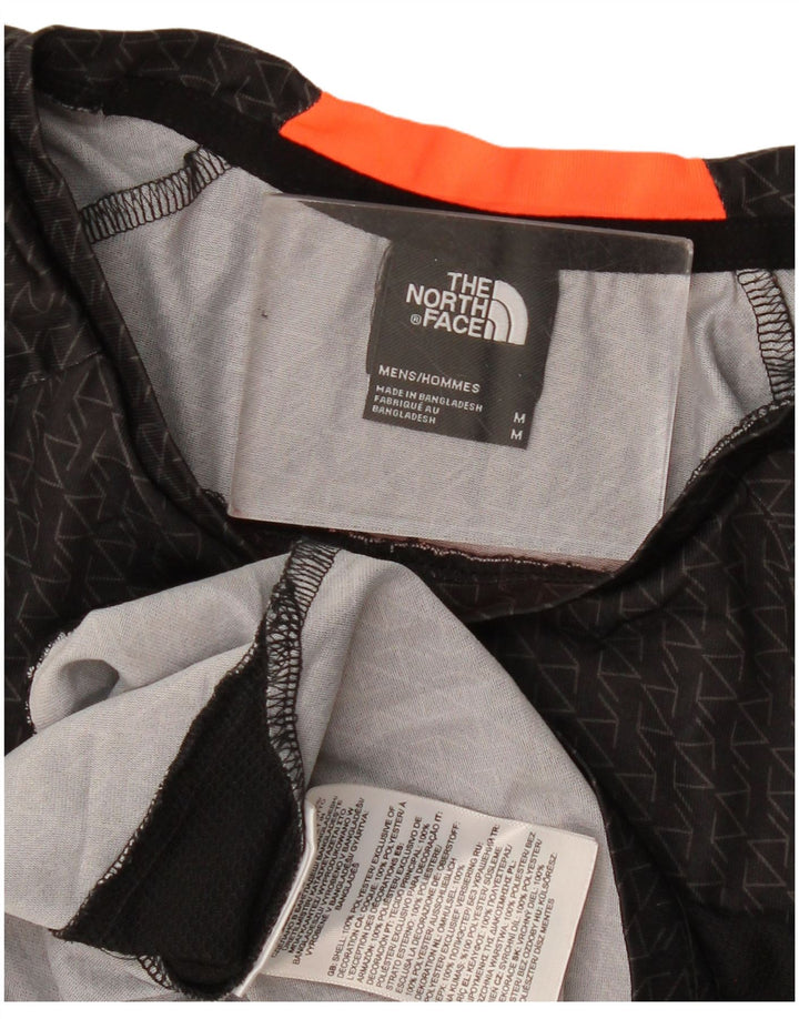 The North Face Mens T-Shirt Top Medium Black Geometric Polyester