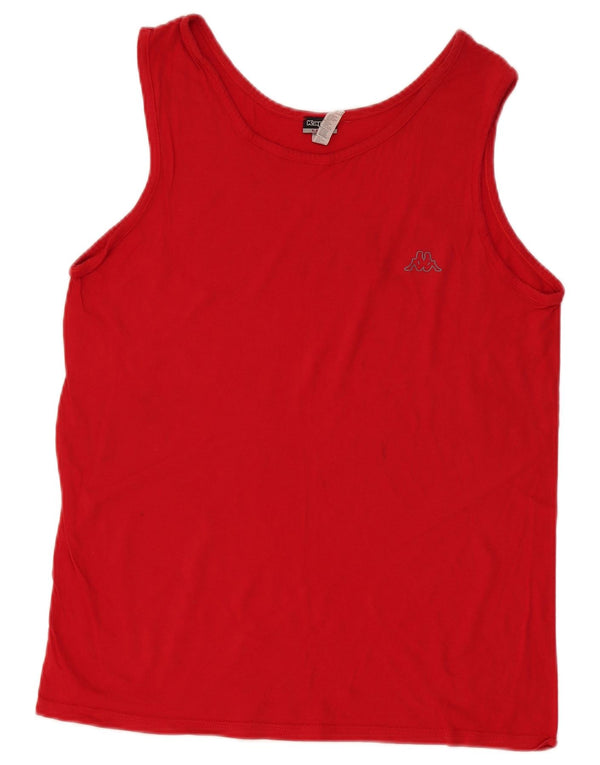 Kappa Mens Vest Top Large Red Cotton