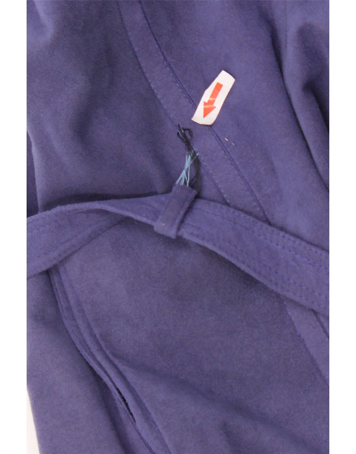 Cojana Womens Faux Suede Overcoat UK 12 Medium Purple Polyester