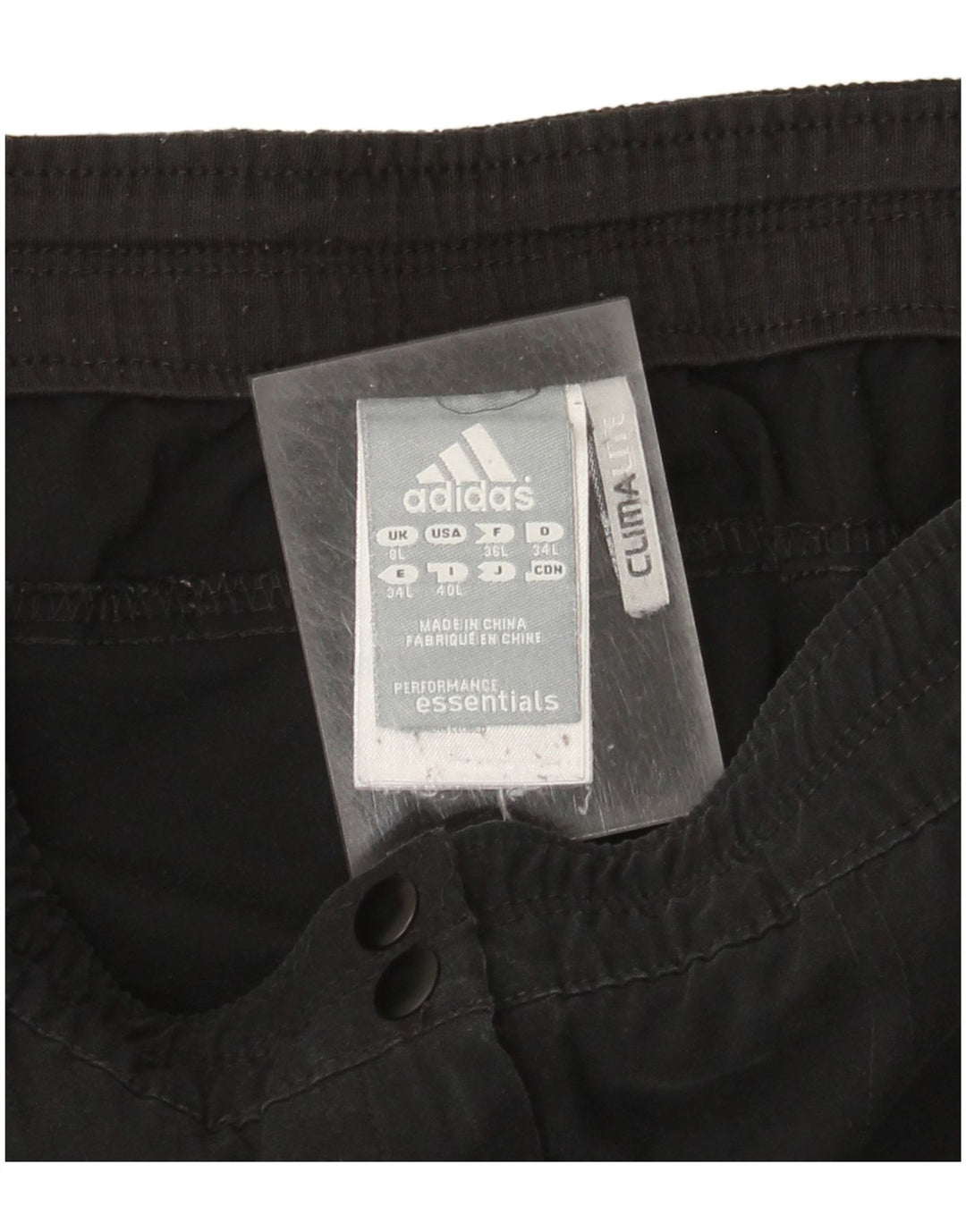 Adidas Womens Climalite Tracksuit Trousers UK 8 Small Black Polyester