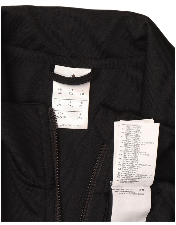 Adidas Mens Climalite Tracksuit Top Jacket 2XL Black Polyester