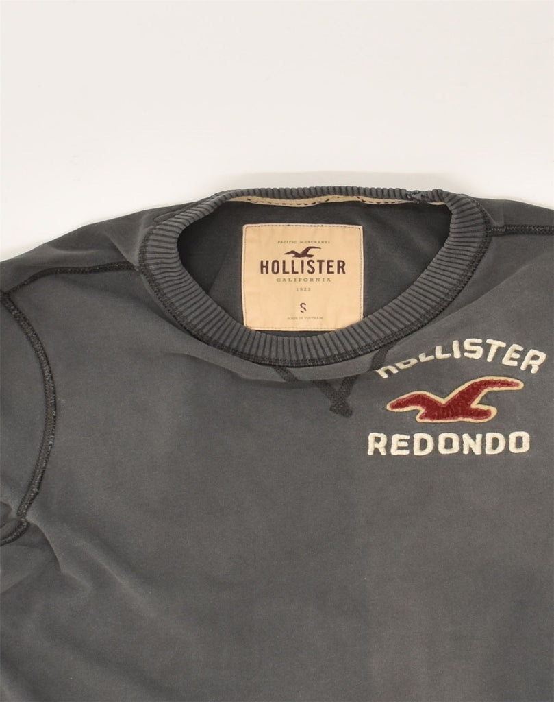 HOLLISTER Mens Top Long Sleeve Small Grey Cotton | Vintage Hollister | Thrift | Second-Hand Hollister | Used Clothing | Messina Hembry 