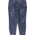 ZARA Womens Distressed Slim Jeans EU 38 Small W30 L23 Blue Cotton Vintage Zara and Second-Hand Zara from Messina Hembry 
