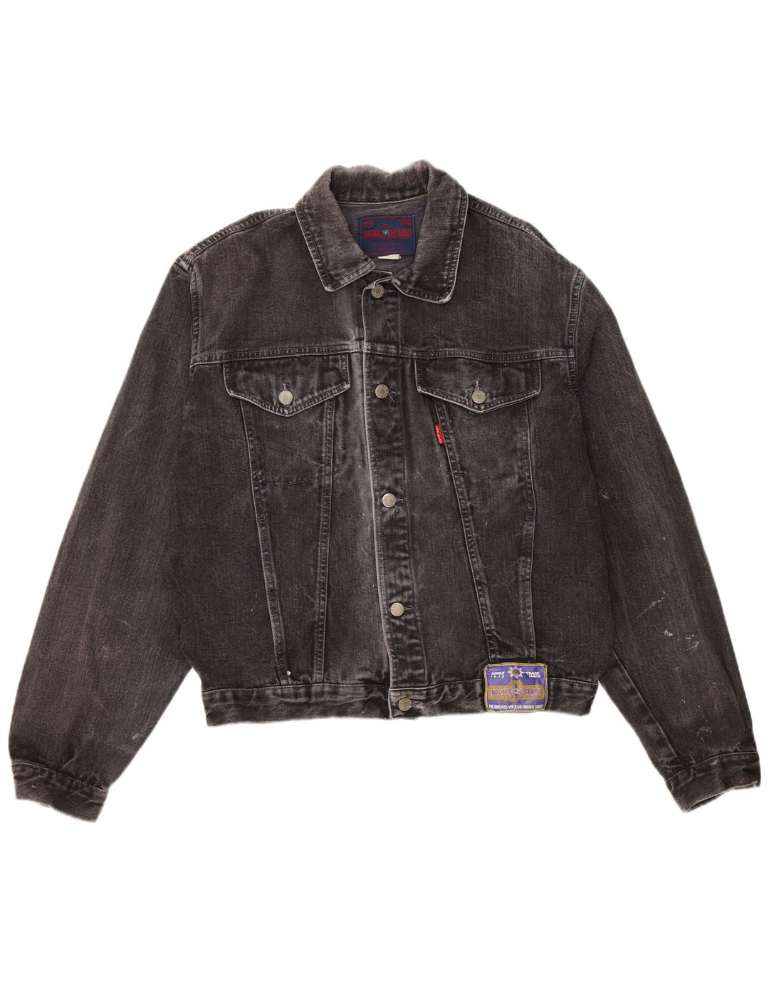 New Jeans Womens Denim Jacket UK 18 XL Black
