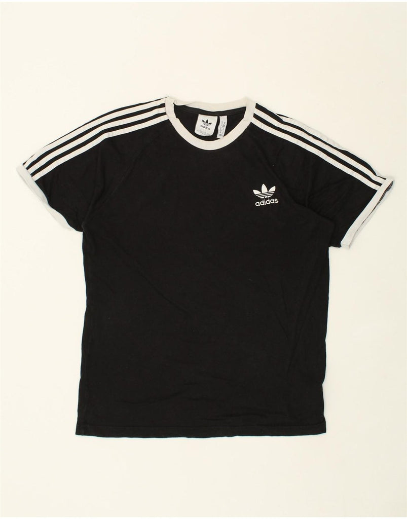 ADIDAS Mens T-Shirt Top Medium Black Cotton | Vintage Adidas | Thrift | Second-Hand Adidas | Used Clothing | Messina Hembry 