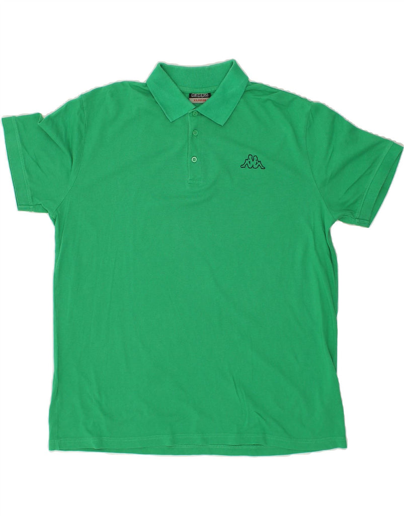 KAPPA Mens Polo Shirt XL Green Cotton Vintage Kappa and Second-Hand Kappa from Messina Hembry 